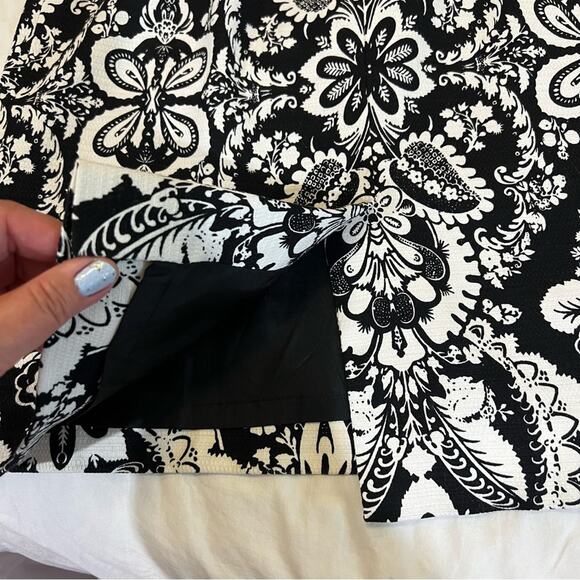 Antonio Melani Parisian Lace Sheath Dress sz 2 Black and White - Picture 13 of 14